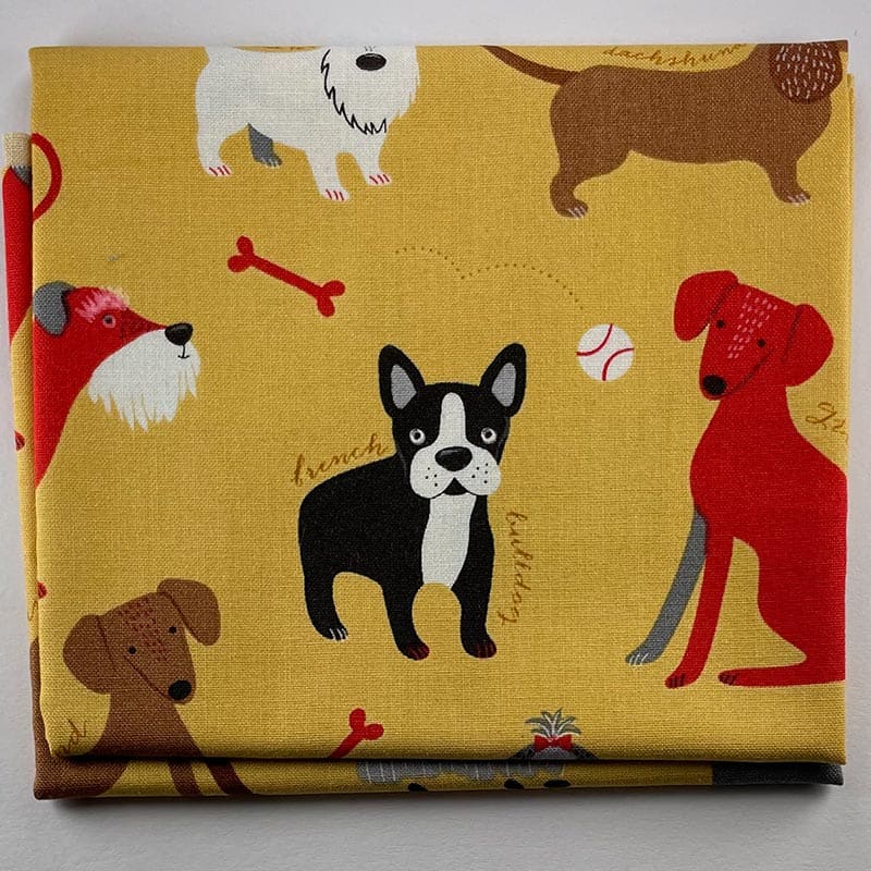 fat quarter classy canines by pink light design 16496 200