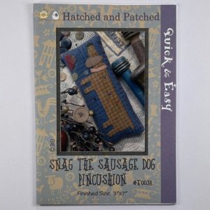 Snag The Sausage Dog Pincushion by Hatched & Patched – F0038