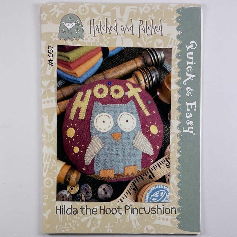 Hilda The Hoot Pincushion by Hatched & Patched – F0057