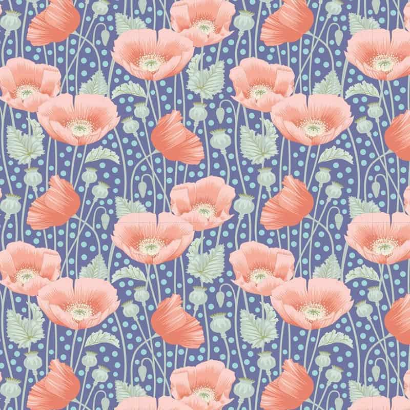 Tilda – Gardenlife Collection by Tone Finnanger – 100319 – Poppies Blue