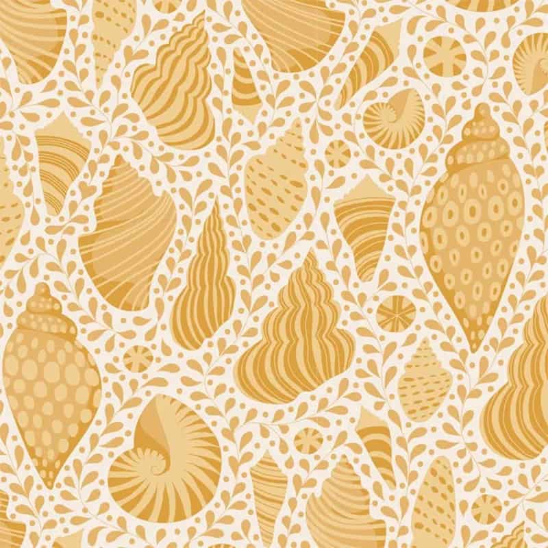 Tilda Cotton Beach Shells by Tone Finnanger – Honey – 110027