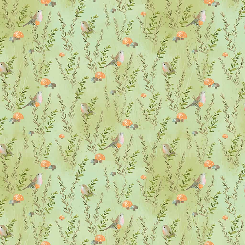 Daydreams Robins by Kendra Binney – Y3448-23 Light Olive