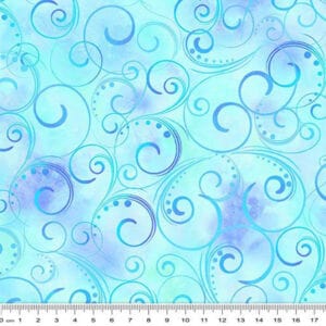 Swirling Splendor Aqua - 012084