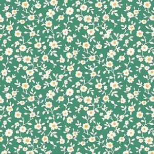 Liberty Fabrics - The Collector's Home - Daisy Trail - Green 01666814A