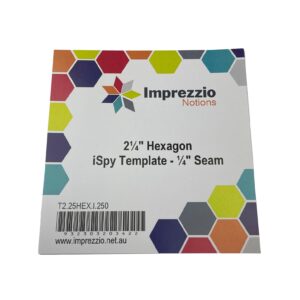Willowbrook Market Garden Hexie Quilt - 2 1-4 Hexagon iSpy Template - 1-4 Seam
