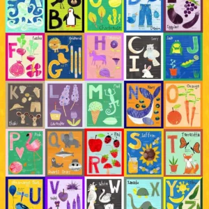 ABCs of Color by Jennifer Heynen - Multi Alphabet Panel - 1JHW-1